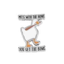 Cute Cartoon Goose Brooch Pin for Women Girls Boy Funny Novelty Animal Lapel Ena