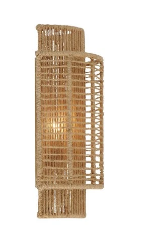 Crystorama Jayna 16" High Rustic Coastal Natural Jute Wall Sconce - Picture 3 of 6