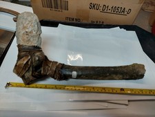 Vintage Stone and Bone War  Axe Hammer   14 inches    Native American Indian