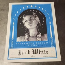 Jack White Poster DES MOINES IA 8/14/22  Hand Numbered #104/108 RARE