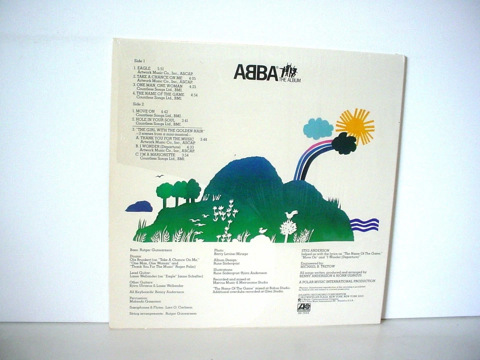 ABBA The Album original VINYL LP from 1977 (ATLANTIC SD 19164). Hype Sticker - Image 3 of 4