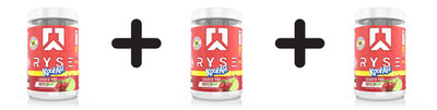 3 x RYSE Loaded Pre, Kool-Aid Cherry Limeade - 429g (101,00 EUR/kg)