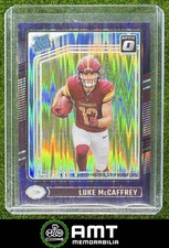 Luke McCaffrey 2024 Panini Donruss Optic Purple Shock Washington Commanders #268