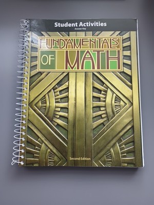 BJU Fundamentals of Math Student Activities Key 2nd Ed 
