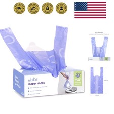 Disposable Diaper Sacks, Lavender Scented, Easy-To-Tie Tabs, Diaper Disposal ...