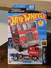 Hot Wheels TRANSFORMERS OPTIMUS PRIME HW Screen Time Series ERROR UNSPUN Rivets 