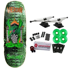 Heroin Skateboard Complete Swampy Knock Off 10.6" x 32.1"