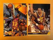 1992-93 Upper Deck #508 & 489 Karl Malone Basketball Card MINT CONDITION