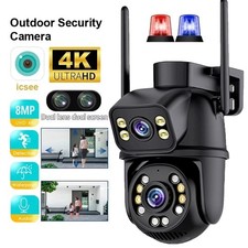 8MP HD FUNK WLAN WIFI IP NETZWERK CAMERA Outdoor AUßEN ÜBERWACHUNGSKAMERA 4K DHL