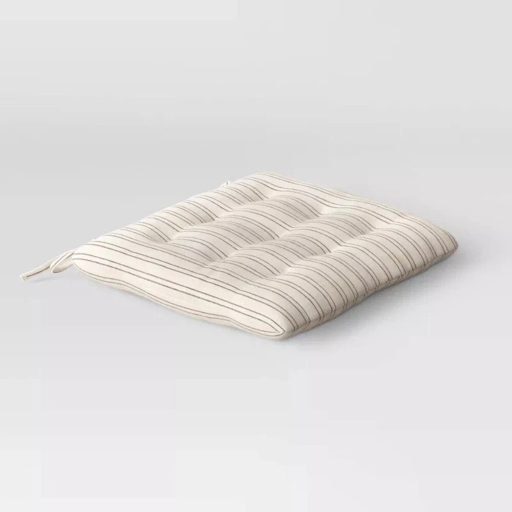 Pad Black/natural  Indoor Seat Cushion, 15"x15"x2.1"
