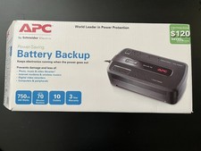 APC Back-UPS 750 BE750G 750VA 450W Battery Backup UPS Surge Protector 10 Outlets