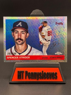 2025 Topps Chrome Platinum #148 Spencer Strider Topps Refractors #/499