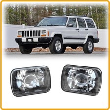 Pair 7x6  Headlight Fit 82-93 Chevy S10 Blaze...