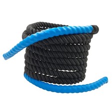 Aoneky 30ft Battle Rope, 7/8" Diameter Nylon Training Rope with 30 ft, Black