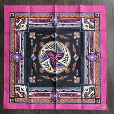 Bandana Scarf Southwest Design Cotton Poly 14193 Handkerchief Made USA Wamcraft