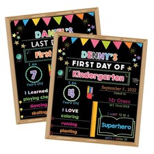 First  Last Day of School Chalkboard Sign