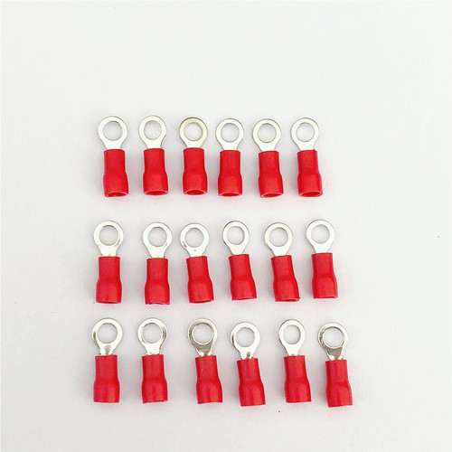 100-500PCS Red 22-16AWG #8 Cable Wire Crimp Connectors Ring Terminals - Picture 5 of 8