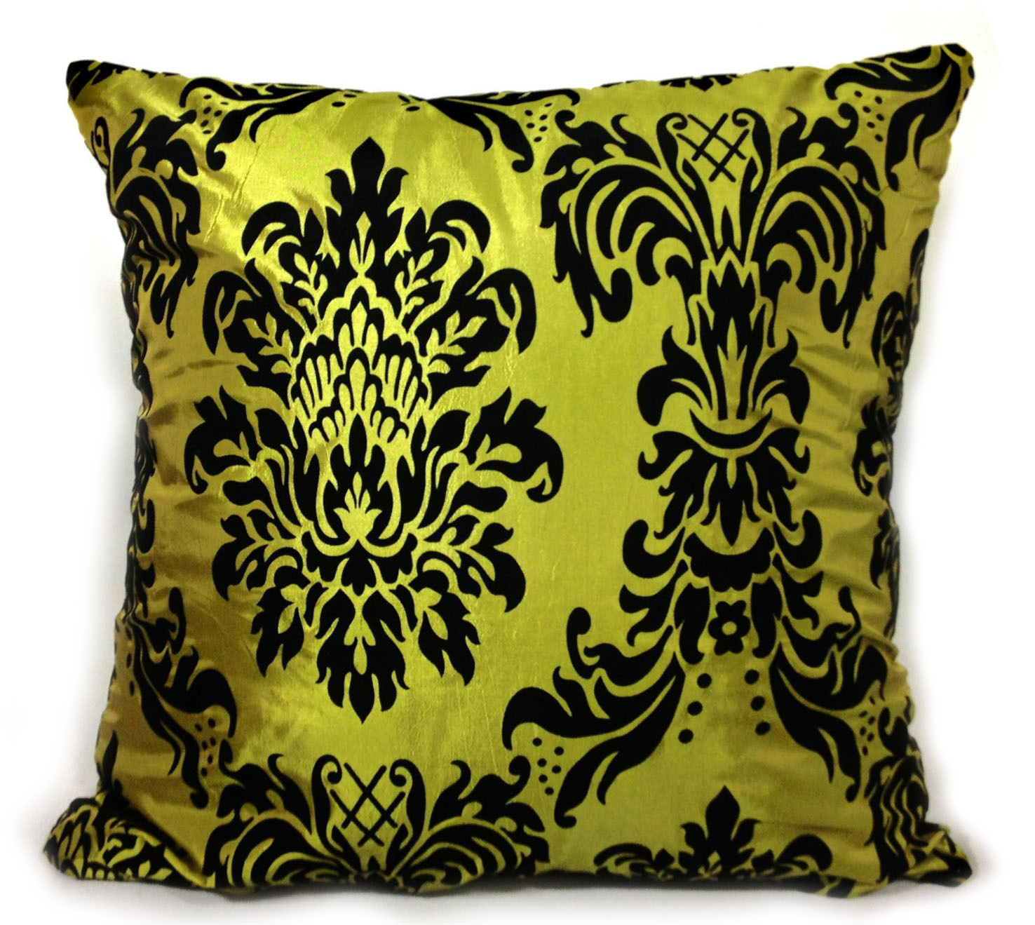 CUSHIONS CUSHION COVERS LARGE FLOCK DAMASK COVERS 9 LOVELY COLOURS eBay