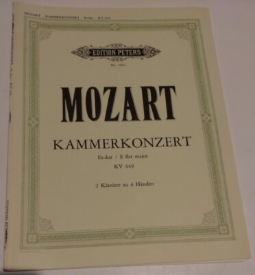 Mozart - Kammerkonzert - Es-dur / E flat  major - Edition Peters