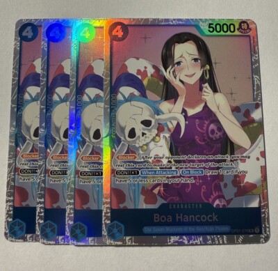 OP01-078 Boa Hancock SR (PRB-01 Booster) English One Piece TCG Play Set X4