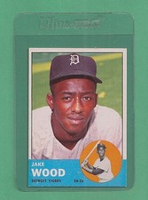 1963 Topps Detroit Tigers Jake Wood # 453 NM-MT Tough Card !!!