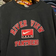 Y2K Nike river view panthers crewneck L