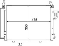 Mahle AC 17 000S Kondensator, Klimaanlage FüR Hyundai