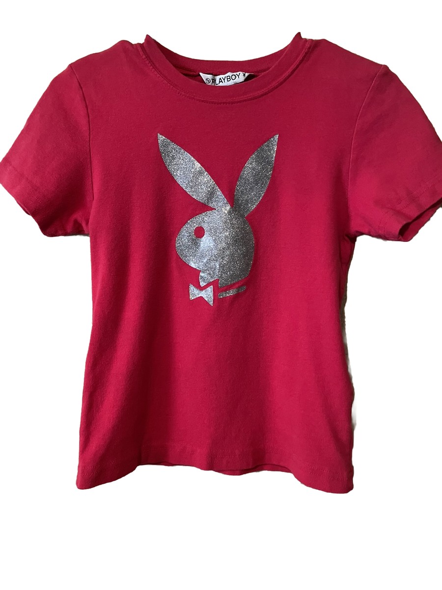 90s play boy tシャツ　レッド　プレイボーイ Vintage Y2K red Playboy Bunny Shirt Size M/L | eBay