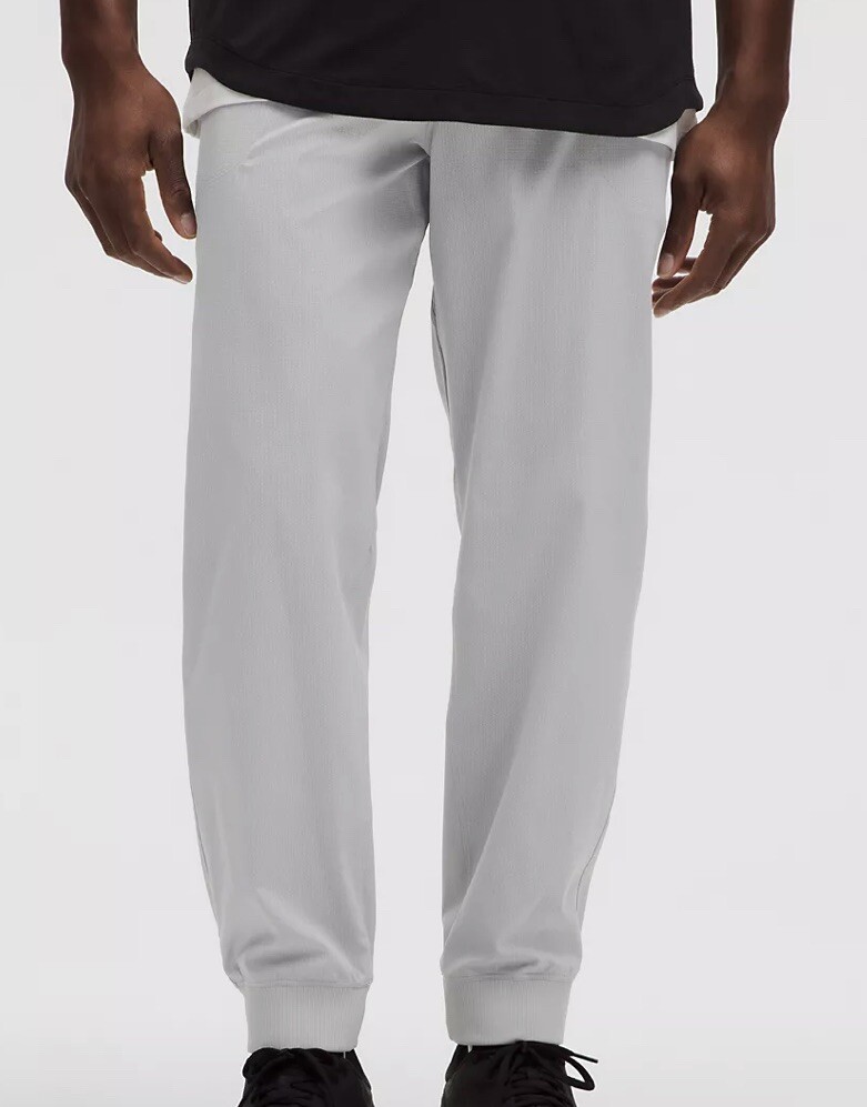 Lululemon ABC Jogger Woven Air Track Pants Sweatpants Silver New W