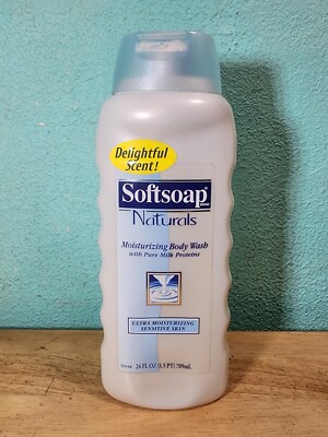 NEW Softsoap Naturals Moisturizing Body Wash Sensitive Skin Discontinued 24 Oz