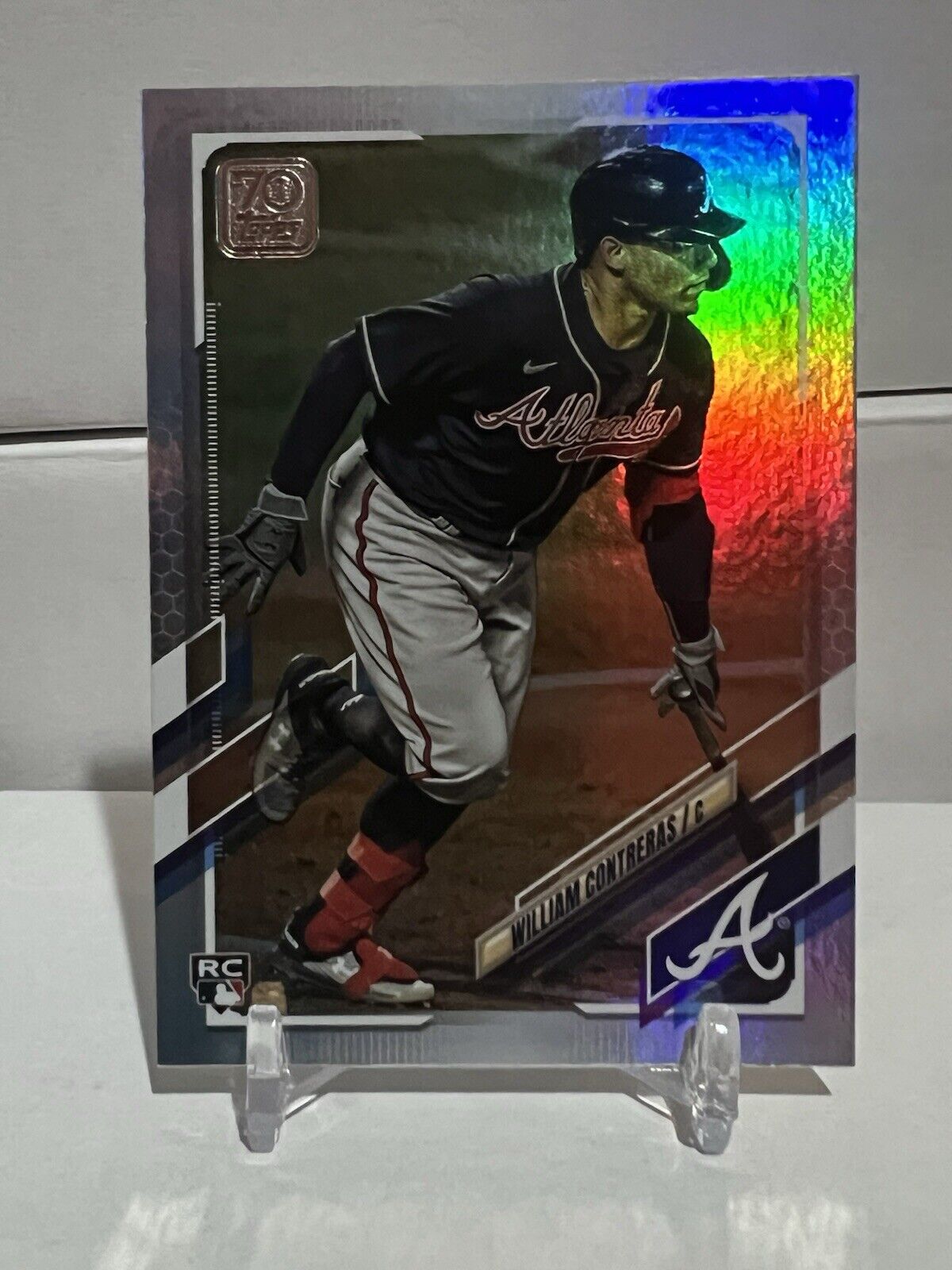 2021 Topps William Contreras #390 Rainbow Foil Rookie RC Atlanta Braves