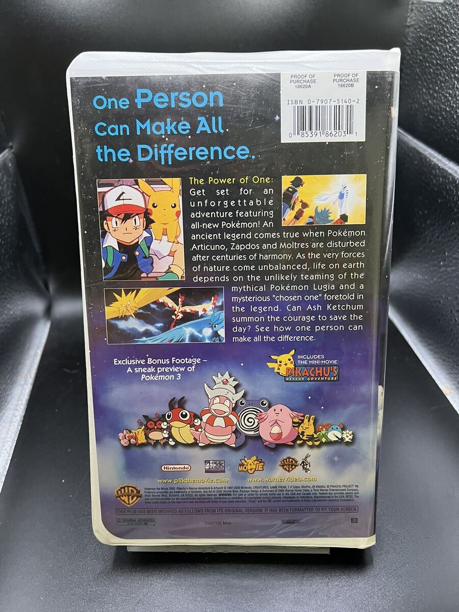 Pokémon the Movie 2000 (VHS, 2000, Clamshell) for sale online