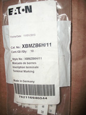 BAG OF 10 EATON XBMZB6H/11 "11-20" TERMINAL MARKER STRIP - 2 AVAILABLE