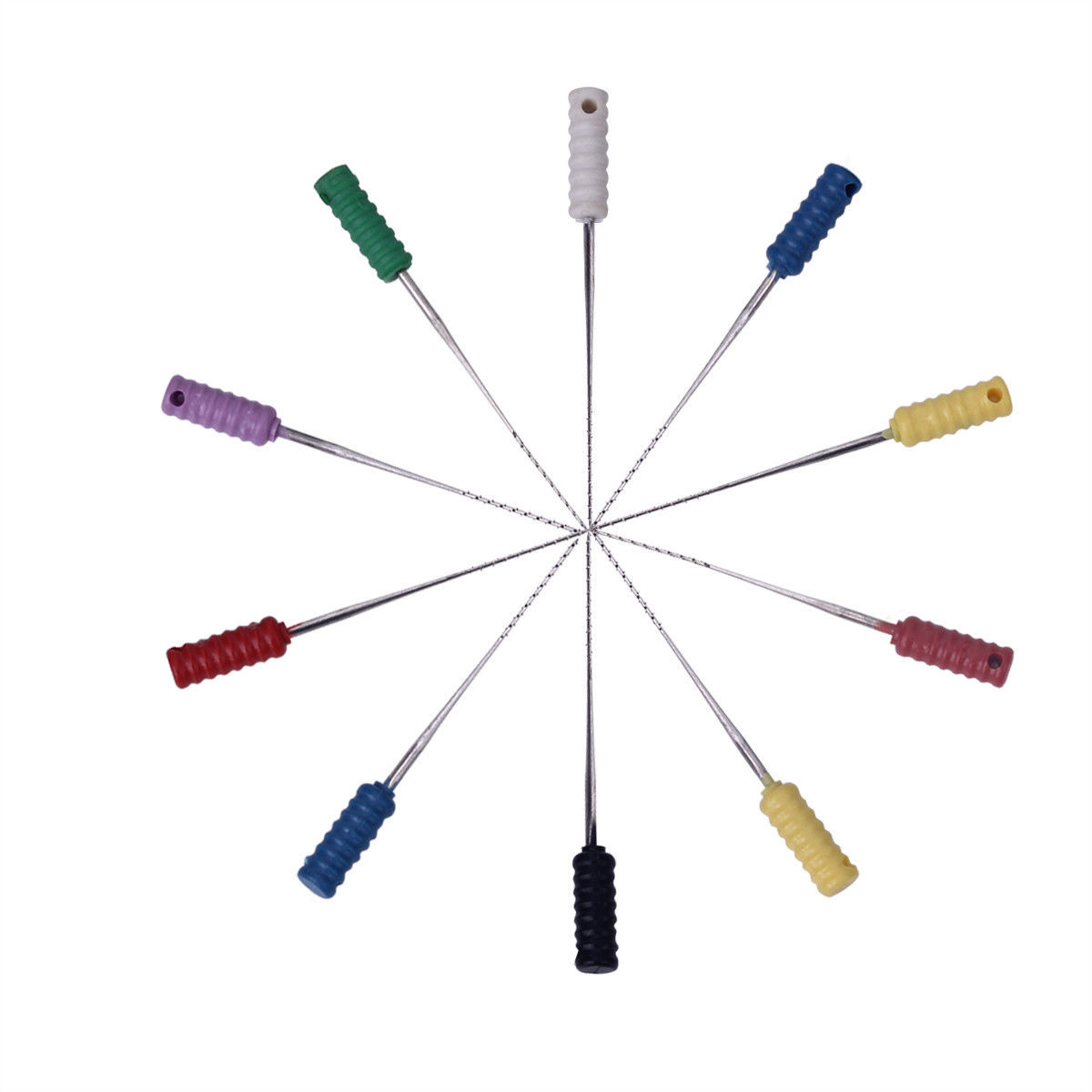 1 Pack Dental Barbed Broaches Endodontic Needles 20-60# Stainless