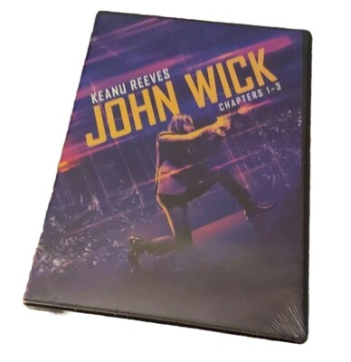 John Wick: Chapters 1-3 (3-Disc DVD Set, 2019) NEW SEALED