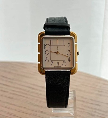 Yves Saint Laurent YSL Vintage Quartz Watch Stainless Steel Used 2.7cm F/S Japan - Picture 4 of 5