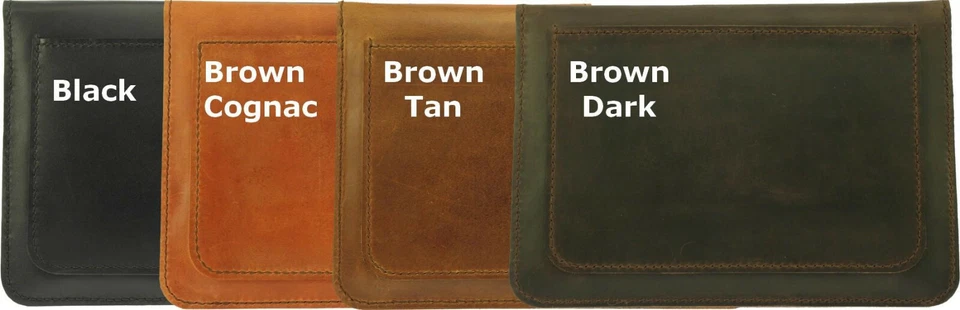 FUNDA PREMIUM COSIDA A MANO DE PIEL DE VACA CON CIERRE MAGNÉTICO PARA TABLET APPLE ID Foto 2 de 4