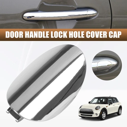 For BMW Mini Cooper F55 F56 2013-2019 Door Handle Lock Key Hole Trim Cap Chrome - Picture 12 of 23