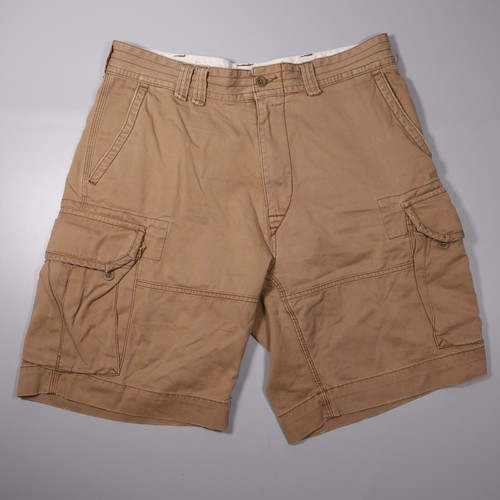 Polo Ralph Lauren Shorts Khaki Cargo Military Surplus Utility Cotton Mens 35 x10