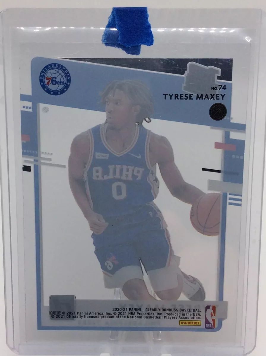 panini clearly donruss tyrese maxey