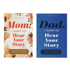 Dad I want to hear your story + Mom I want to hear your 2 book set Free Shipping