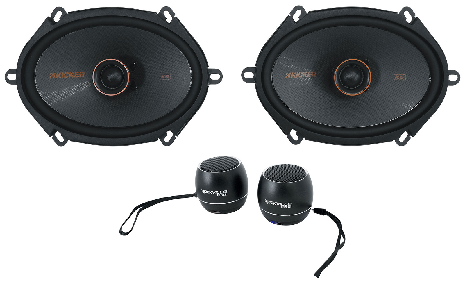 2 Колонки Kicker 51KSC6804 6x8 75 Вт Домашние Bluetooth-колонки KSC6804 KSC680 18990₽