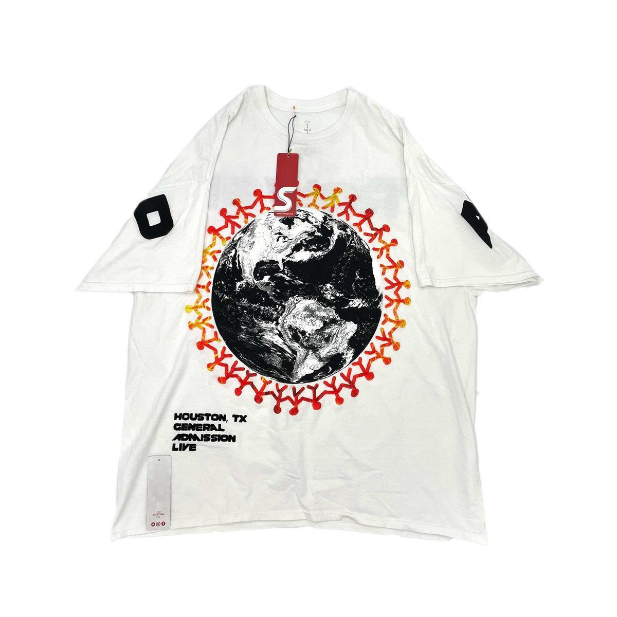 Travis Scott Astroworld Around The World White Tee Limited Travis Scott Astroworld Around The World White Tee Limited