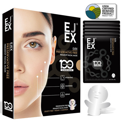 EJEX Bio-cellulose Miracle Mask, 38g x 5ea. Sensitive girls' fave, firms.