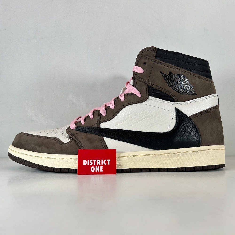 Travis Scott x Air Jordan 1 Retro High OG Mocha (VNDS) - Size 14 - CD4487 100