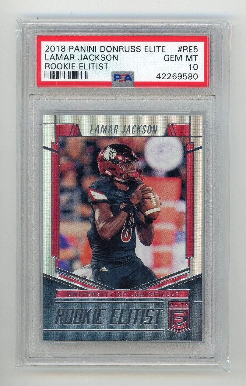 Lamar Jackson Panini Donruss Elite Rookie Elitist #RE5 Base