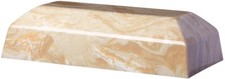 Large/Adult 298 Cubic Inch Creme Zenith Cultured Marble Cremation Urn for Ashes