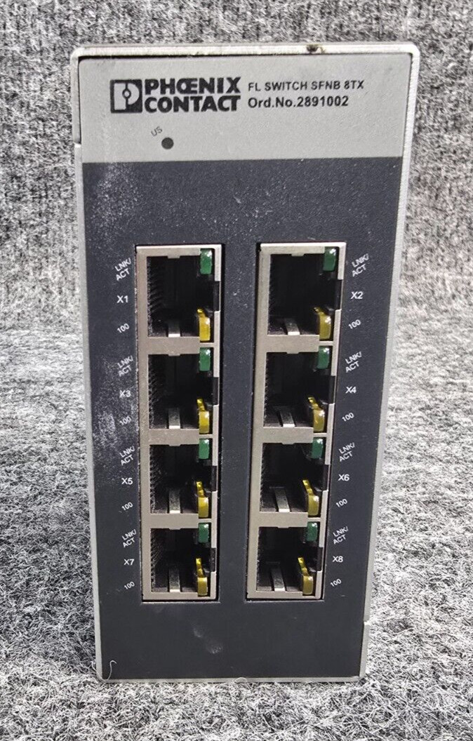 PHOENIX CONTACT FL SWITCH SFNB 8TX ETHERNET SWITCH 2891002