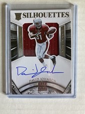 David Johnson 2015 Crown Royale Silhouettes RC Rookie Jersey Auto 200/299
