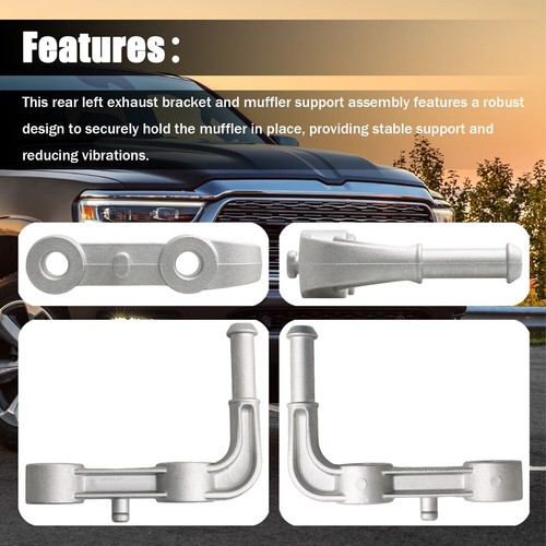 Rear Left Exhaust Bracket 68275662AB For Ram 1500 2019 2020 2021 2022 2023-2025